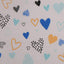 Mini Hearts Blue Toddlers Duvet Cover Set