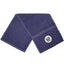 Egyptian Cotton 600GSM Embroidered Slogan Pocket Zip Navy Blue Gym Towel