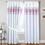 Antalia Embroidered Pencil Pleat Curtains Set