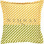 Cross Stripes Half Panama Cushion Cover - 45 x 45 cm