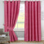 Pink Geo Textured Eyelet Curtains Set