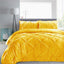 Vintage Yellow Pintuck Luxury TC200 Duvet Cover Set