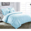 Jacob Blue Pintuck TC144 Duvet Cover Set