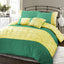 Jones Confection Embellished Pintuck Viridis Celery Duvet Cover Set