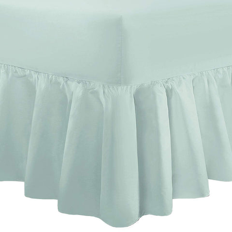 Plain Extra Soft 40cm Deep Frilled Valance Fitted Sheet
