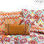 Navajo Embroidered Geometric Filled Cushion Copper - 45 x 45 cm