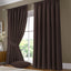 Plain Half Panama Pencil Pleat Curtains Set