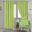 Plain Half Panama Pencil Pleat Curtains Set