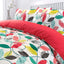 Retro Leaf 100% Brushed Cotton Duvet Cover Set