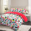 Retro Leaf 100% Brushed Cotton Duvet Cover Set