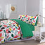Retro Leaf 100% Brushed Cotton Duvet Cover Set
