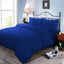 Soft Hotel Quality Plain Dyed Cotton Blend Royal Blue Duvet Cover Set
