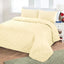Plain Embroidered Embossed Quilted Bedspread