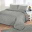 Plain Embroidered Embossed Quilted Bedspread