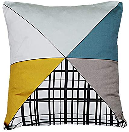 Spiro Sateen Geometric Filled Cushion
