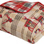 Stag Tartan Check 100% Cotton Reversible Quilted Bedspread Throw