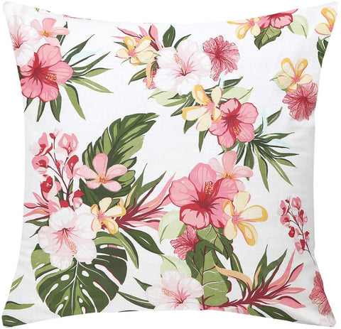 Tropicana Floral Filled Cushion