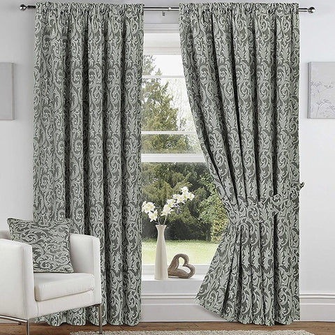 Vintage Jacquard Fully Lined Blackout Curtains
