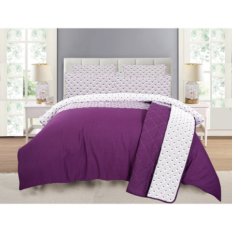 Paloma Purple Quilted Bedspread