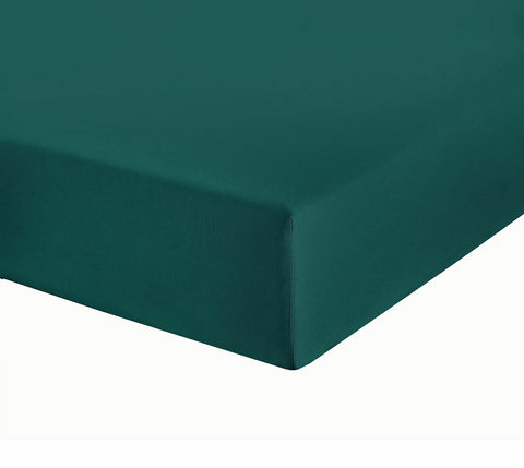 Plain Dyed Polycotton Fitted Bottom Bed Sheet