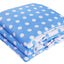 Polka Dot Blue 100% Cotton Cot Bumper