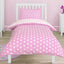 Polka Dot Pink 100% Cotton Toddler Duvet Set