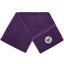 Egyptian Cotton 600GSM Embroidered Slogan Pocket Zip Purple Gym Towel