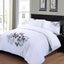 Roseburg Retro Leaf Floral Embroidered Luxury TC180 Percale Duvet Cover Set