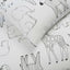 Safari Animals White 100% Cotton Toddler Duvet Set