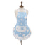 Stars Blue 100% Cotton Ladies 1 Pack Frill Bib Apron