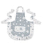 Stars Grey 100% Cotton Ladies 1 Pack Frill Bib Apron