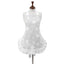 Stars Grey 100% Cotton Ladies 1 Pack Frill Bib Apron