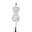 Stars Grey 100% Cotton Ladies 1 Pack Frill Bib Apron