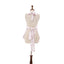 Stars Pink 100% Cotton Ladies 1 Pack Frill Bib Apron