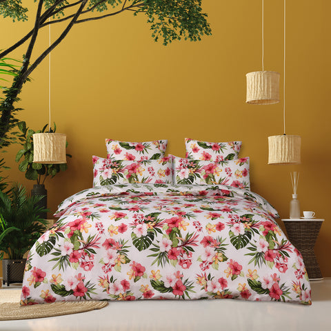 Tropicana Floral - Reversible Duvet Cover Set