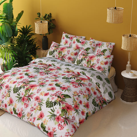 Tropicana Floral - Reversible Duvet Cover Set