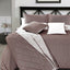 Christian Chocolate Geometric Quilted Bedspread