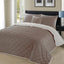 Christian Chocolate Geometric Quilted Bedspread