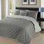 Christian Grey Geometric Quilted Bedspread