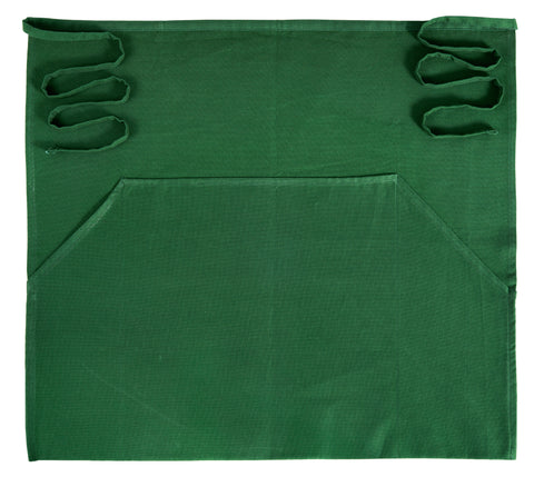 Plain 100% Cotton  - 3 Pack - Half Bistro Apron - Green
