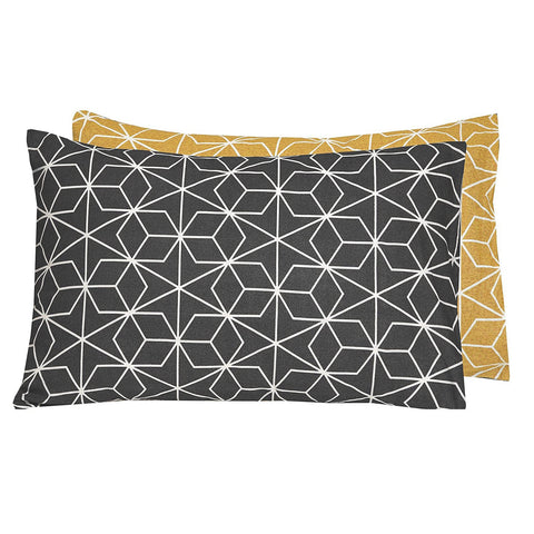 Hexagons Reversible Housewife Pillowcase Pair