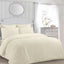 Jasmine Cream TC142 Non Iron Seersucker Duvet Cover Set