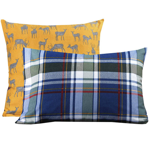Harris Tartan Stag Pillowcase Pair